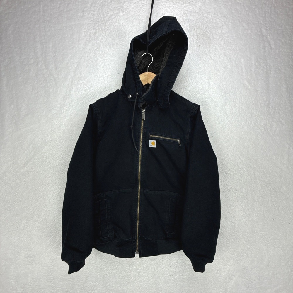 Carhartt‎ Wildwood Jacket Sherpa Lined Womens Medium 100815 001 Black